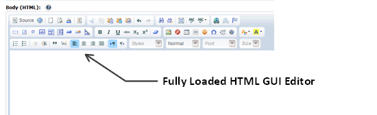 email campaign editor